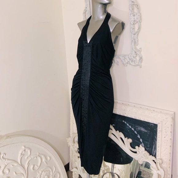 Black Halter Dress - Picture 2 of 11